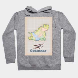 Guernsey vintage map Hoodie